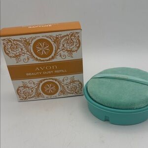 VTG Avon Rapture beauty dust powder refill 6 oz NOS dusting powder